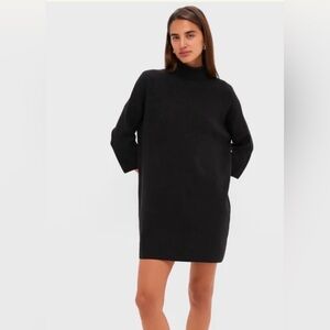 Pomander Place Black Turtleneck Dress